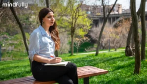 Person finding comfort in self-care activities