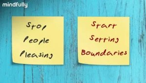 Person distinguishing between genuine kindness and people-pleasing behaviors in interactions.