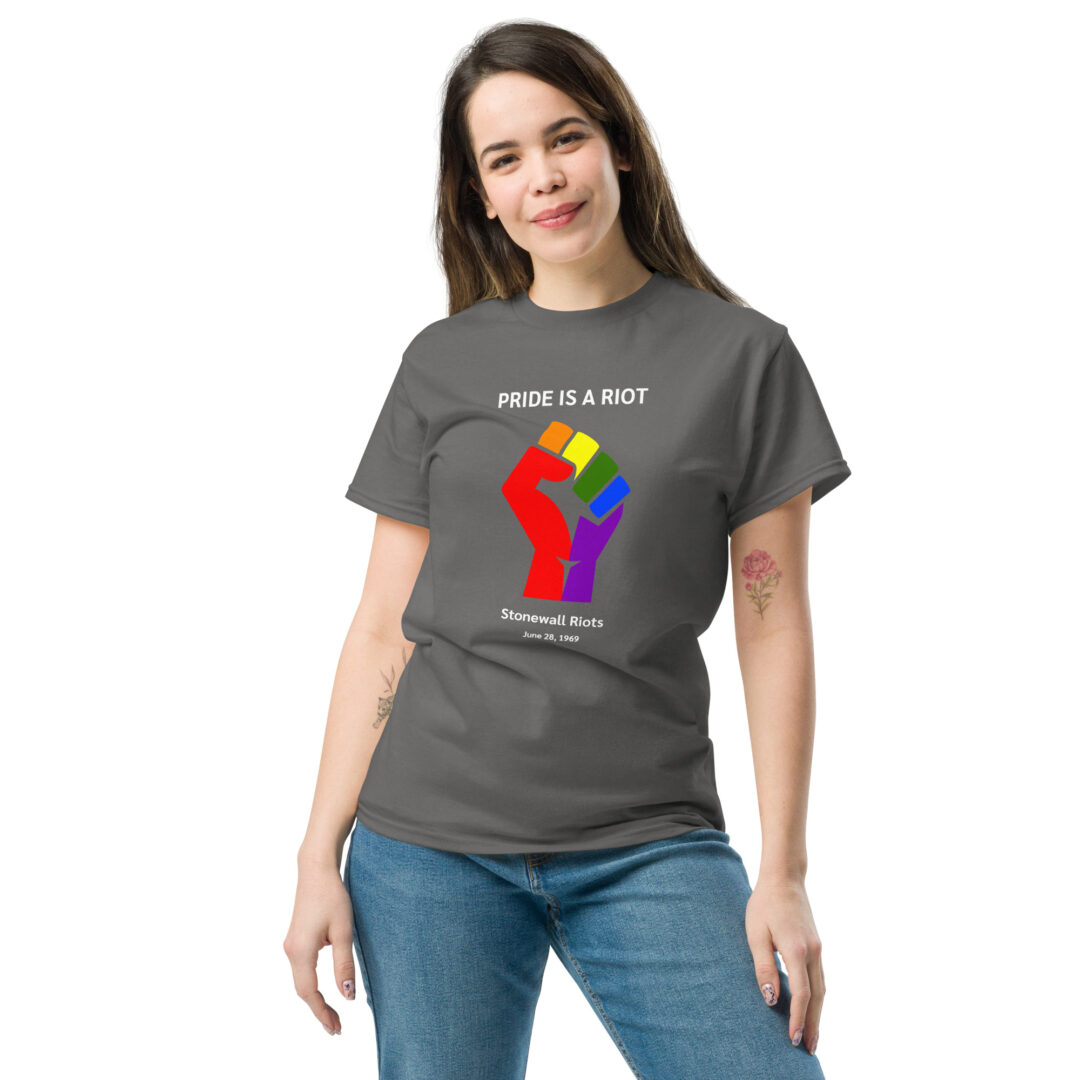 Pride is a Riot - Unisex crew neck tee - Image 9