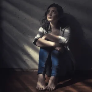 Person finding comfort in self-care activities