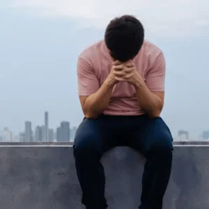 Person deep in thought