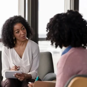 Individual practicing proactive mental health care through self-care and mindfulness.