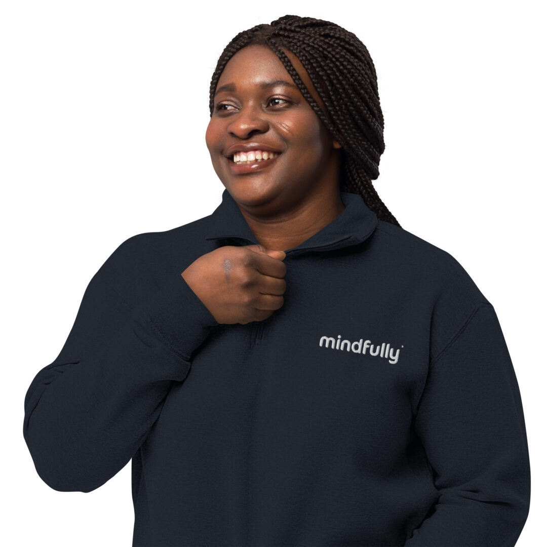 Mindfully unisex fleece pullover - Image 6