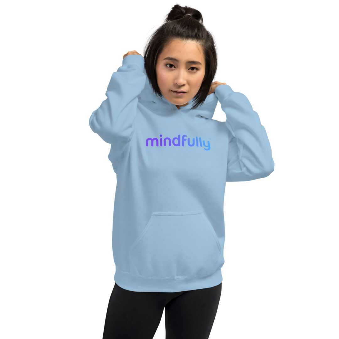 Mindfully Purple Logo Unisex Hoodie - Image 4