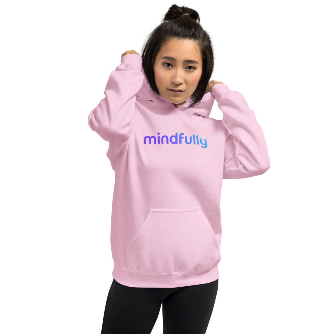 Mindfully Purple Logo Unisex Hoodie - Image 5