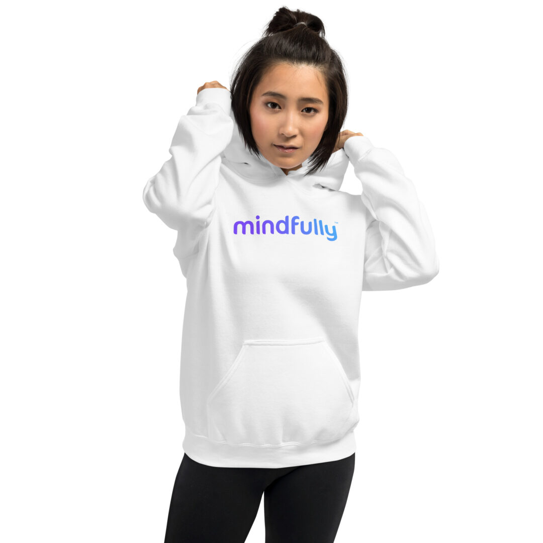 Mindfully Purple Logo Unisex Hoodie - Image 6