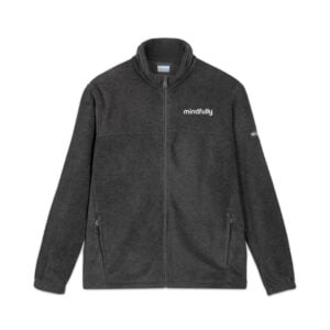 Embroidered Unisex Columbia Fleece Jacket for Cozy Layering