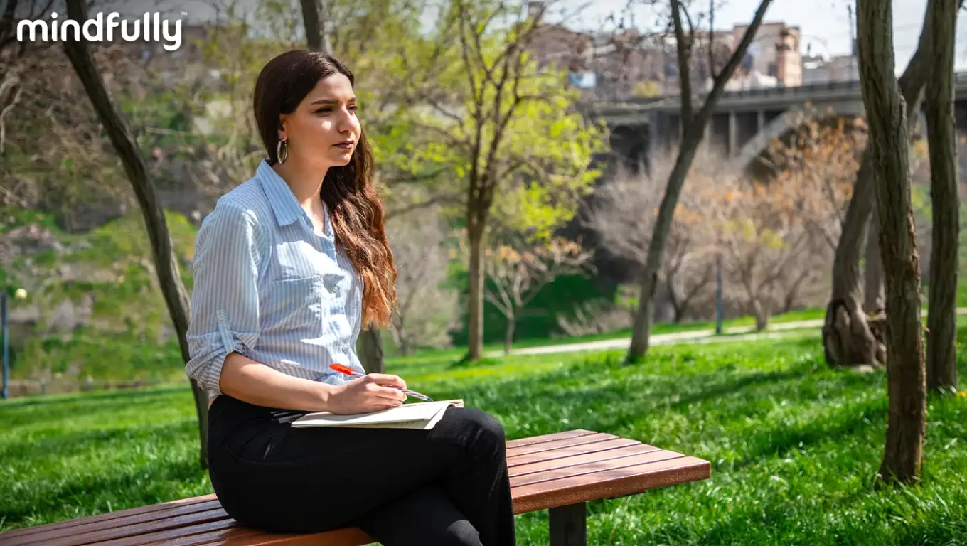 Person finding comfort in self-care activities