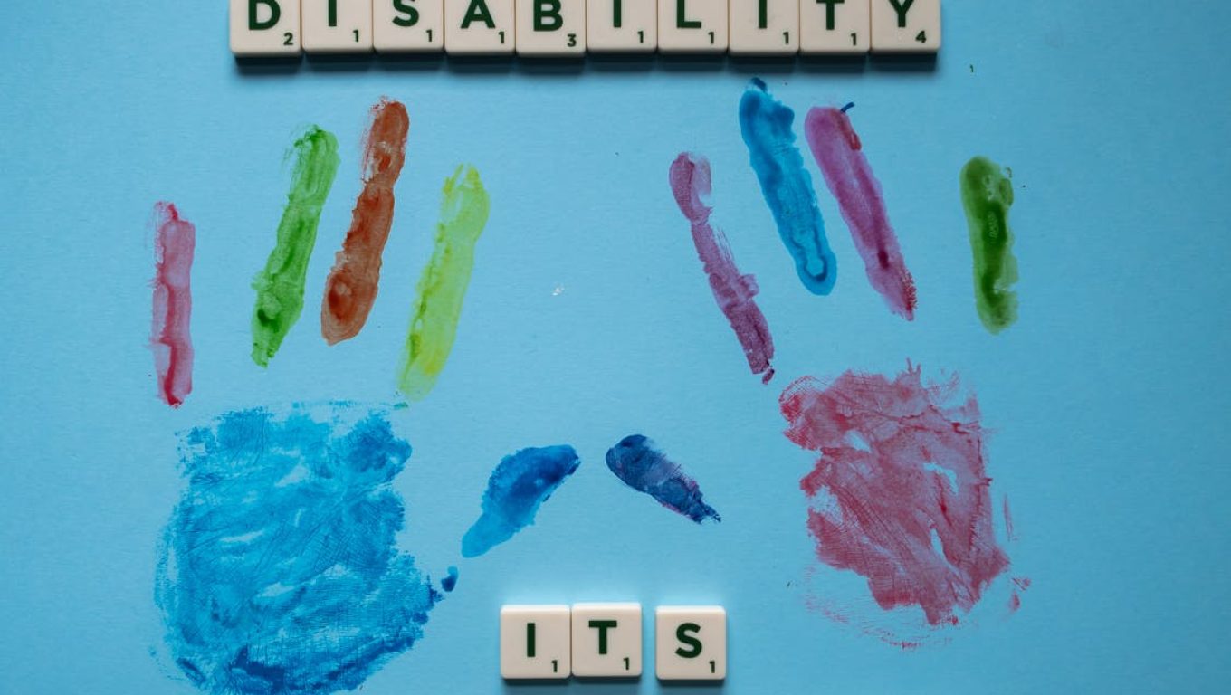 Text graphic stating "Autism is not a disability