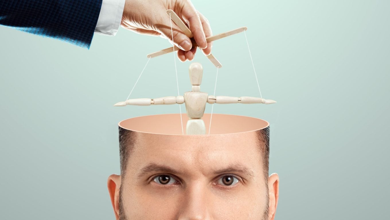 Person reflecting on self-awareness and behaviors to determine if they are manipulative