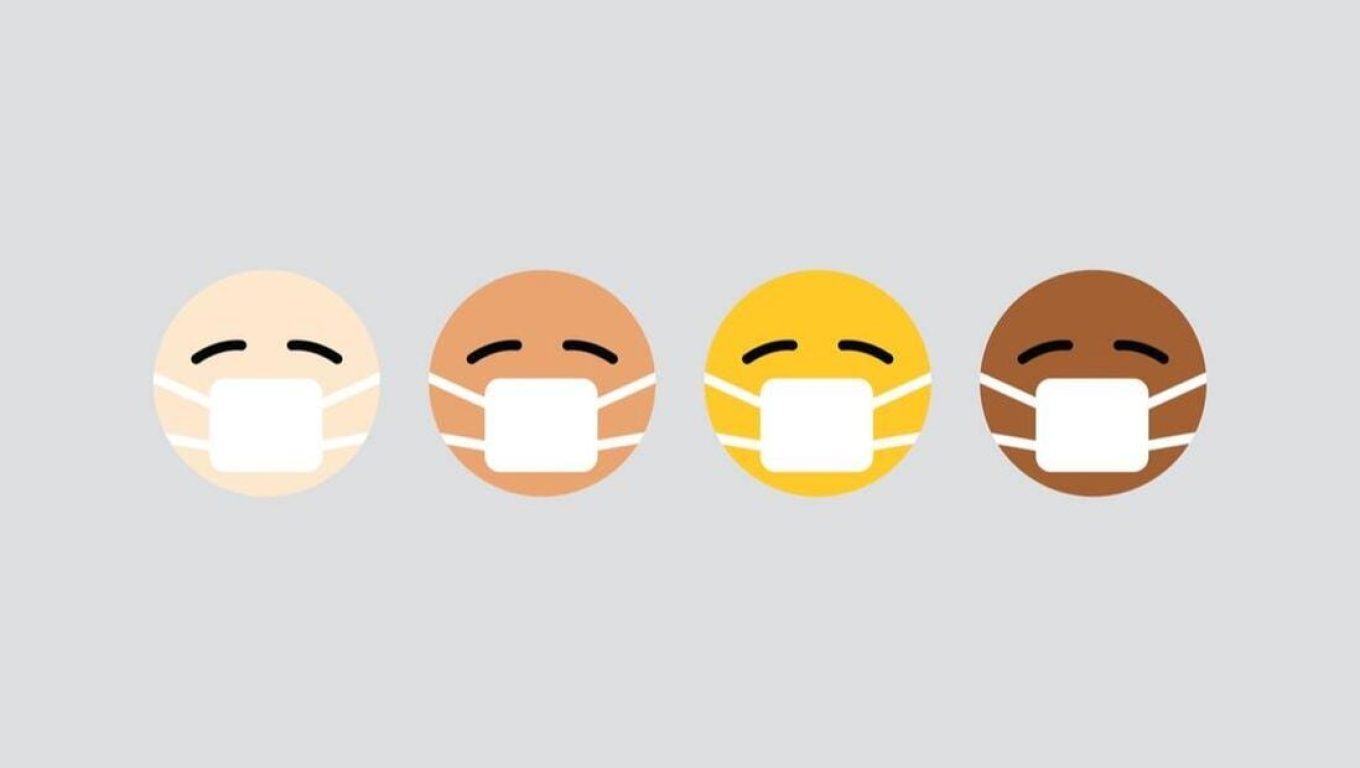 A group of eggs wearing colorful masks